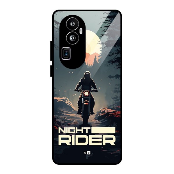 Night Rider Glass Back Case for Oppo Reno10 Pro Plus