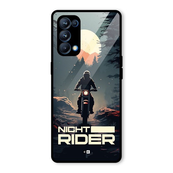 Night Rider Glass Back Case for Oppo Reno5 Pro 5G