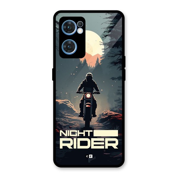 Night Rider Glass Back Case for Oppo Reno7 5G