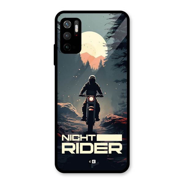 Night Rider Glass Back Case for Poco M3 Pro 5G