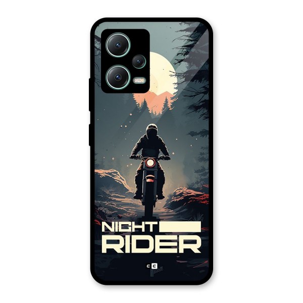 Night Rider Glass Back Case for Poco X5