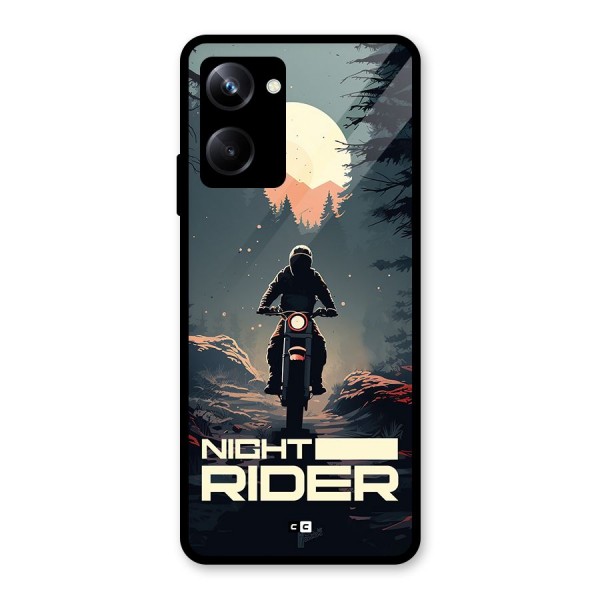 Night Rider Glass Back Case for Realme 10 Pro