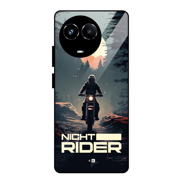 Night Rider Glass Back Case for Realme 11X