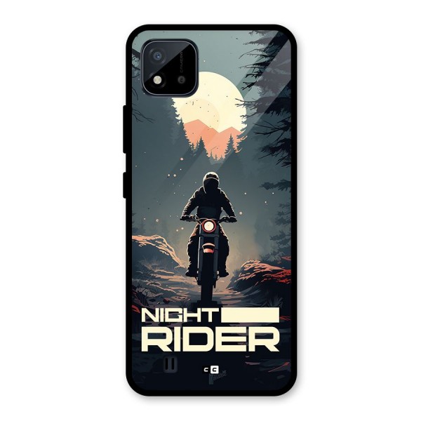 Night Rider Glass Back Case for Realme C11 2021