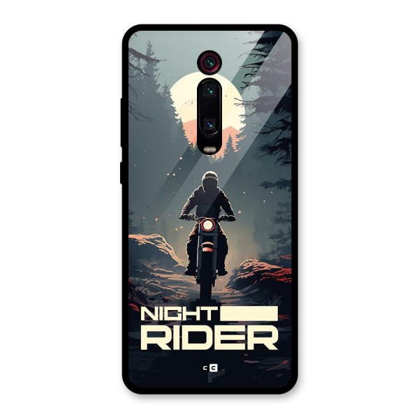 Night Rider Glass Back Case for Redmi K20 Pro