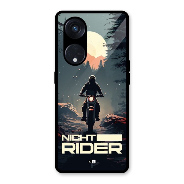 Night Rider Glass Back Case for Reno8 T 5G