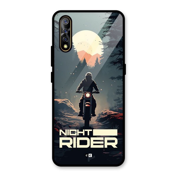 Night Rider Glass Back Case for Vivo S1