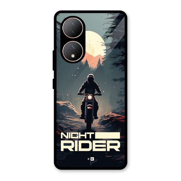 Night Rider Glass Back Case for Vivo T2