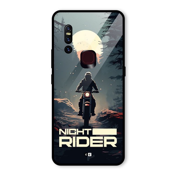 Night Rider Glass Back Case for Vivo V15