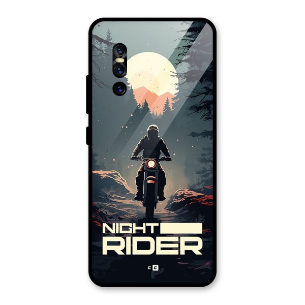 Night Rider Glass Back Case for Vivo V15 Pro