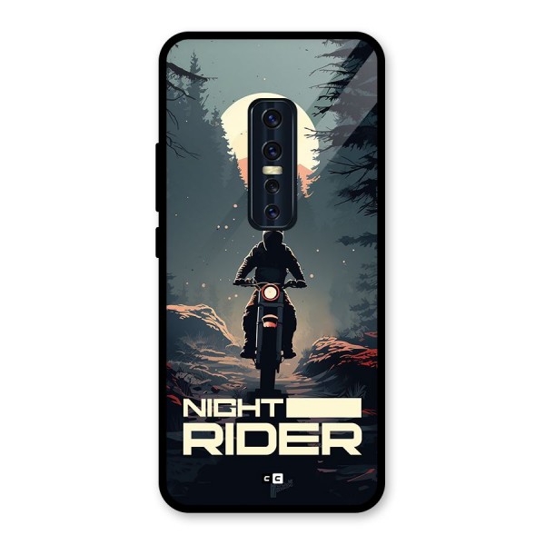 Night Rider Glass Back Case for Vivo V17 Pro