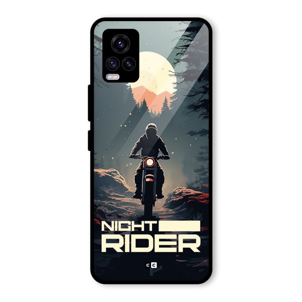 Night Rider Glass Back Case for Vivo V20