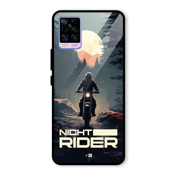 Night Rider Glass Back Case for Vivo V20 Pro