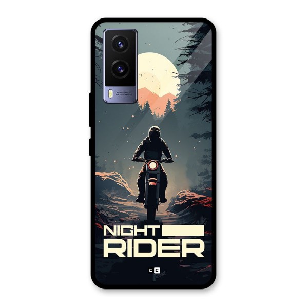 Night Rider Glass Back Case for Vivo V21e 5G