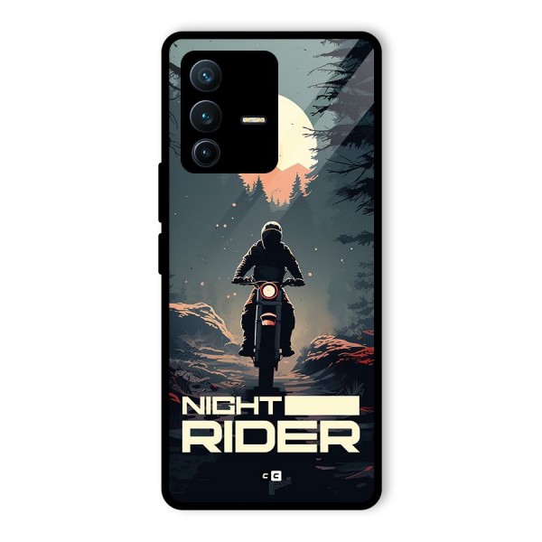 Night Rider Glass Back Case for Vivo V23 Pro