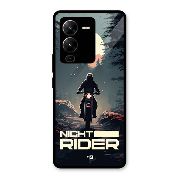 Night Rider Glass Back Case for Vivo V25 Pro