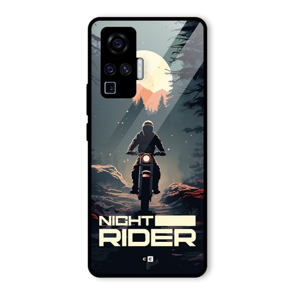 Night Rider Glass Back Case for Vivo X50 Pro