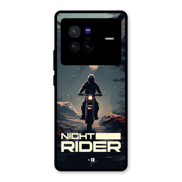 Night Rider Glass Back Case for Vivo X80