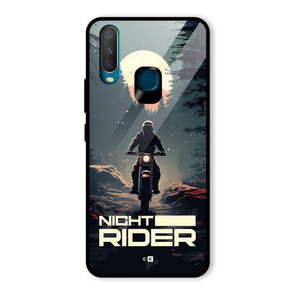 Night Rider Glass Back Case for Vivo Y12