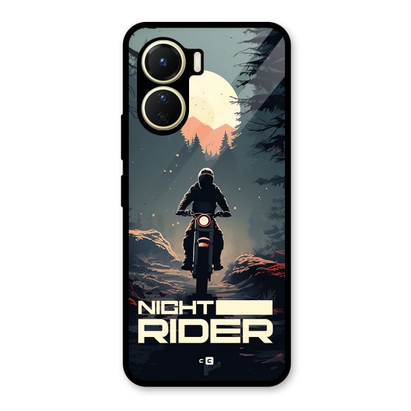 Night Rider Glass Back Case for Vivo Y16