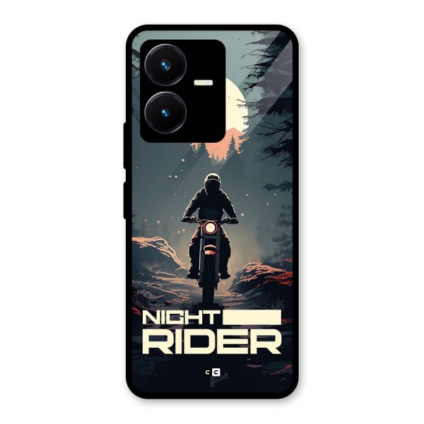 Night Rider Glass Back Case for Vivo Y22