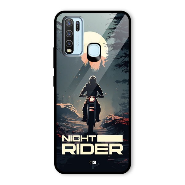 Night Rider Glass Back Case for Vivo Y30