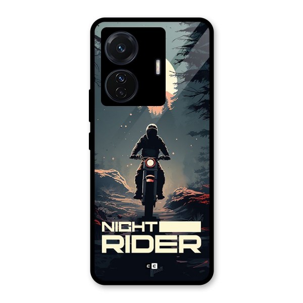 Night Rider Glass Back Case for Vivo iQOO Z6 Pro