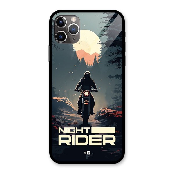 Night Rider Glass Back Case for iPhone 11 Pro Max