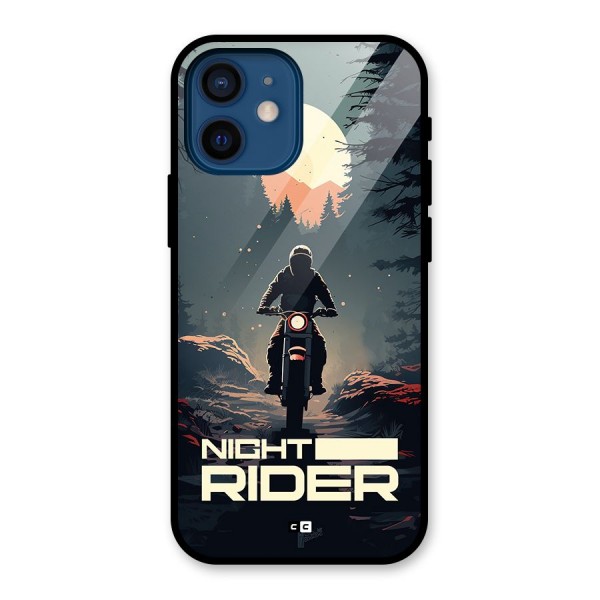 Night Rider Glass Back Case for iPhone 12 Mini