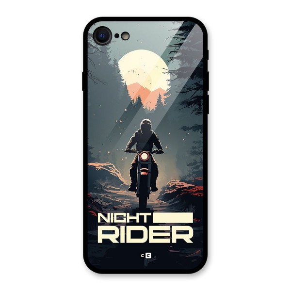 Night Rider Glass Back Case for iPhone 8