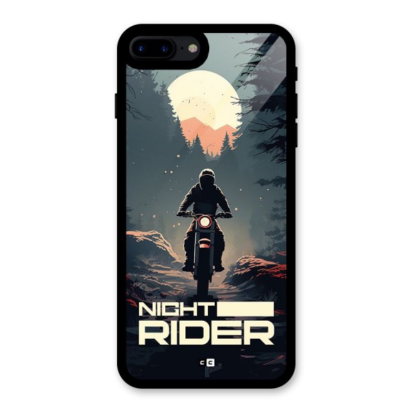 Night Rider Glass Back Case for iPhone 8 Plus