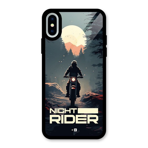 Night Rider Glass Back Case for iPhone XS