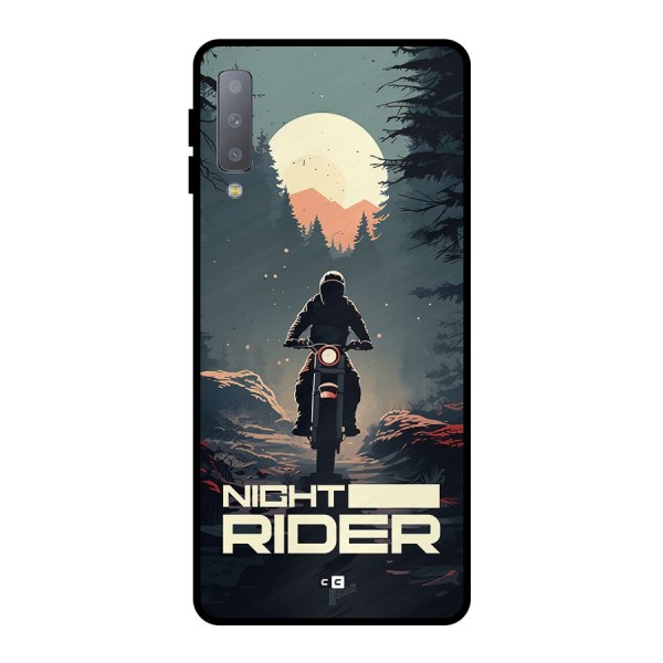 Night Rider Metal Back Case for Galaxy A7 (2018)