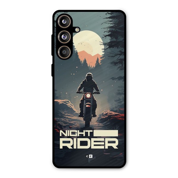 Night Rider Metal Back Case for Galaxy F55