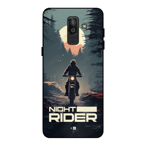 Night Rider Metal Back Case for Galaxy J8