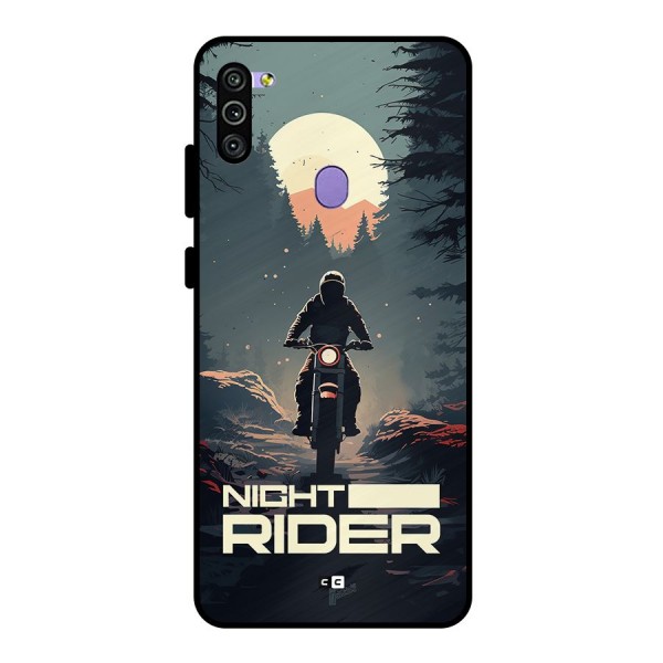 Night Rider Metal Back Case for Galaxy M11