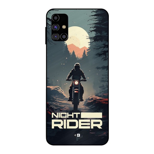 Night Rider Metal Back Case for Galaxy M31s