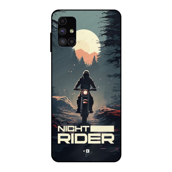 Night Rider Metal Back Case for Galaxy M51