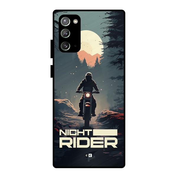 Night Rider Metal Back Case for Galaxy Note 20