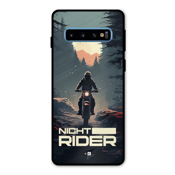 Night Rider Metal Back Case for Galaxy S10