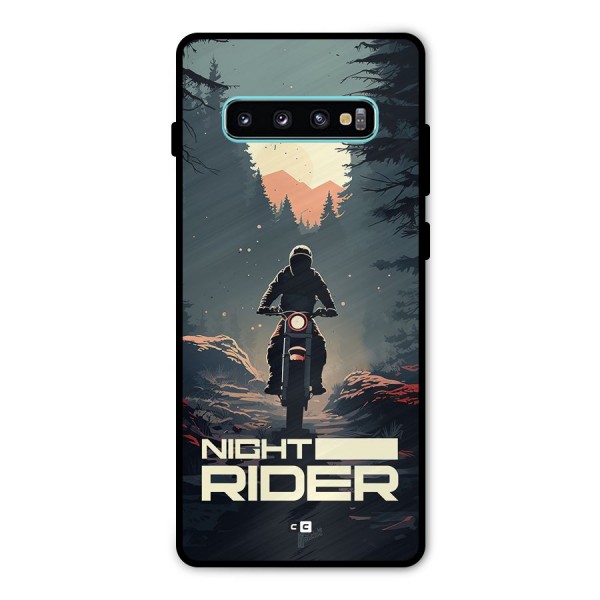 Night Rider Metal Back Case for Galaxy S10 Plus