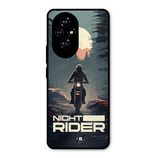 Night Rider Metal Back Case for Honor 200