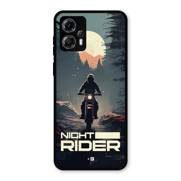 Night Rider Metal Back Case for Moto G13