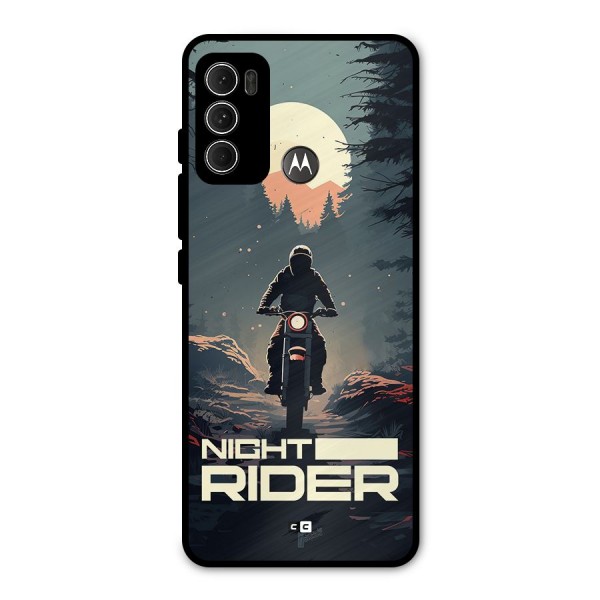 Night Rider Metal Back Case for Moto G60