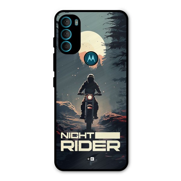 Night Rider Metal Back Case for Moto G71 5G