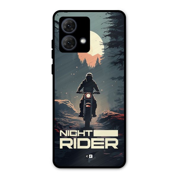 Night Rider Metal Back Case for Moto G84