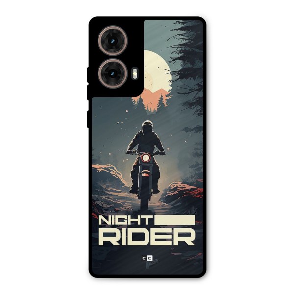 Night Rider Metal Back Case for Moto G85