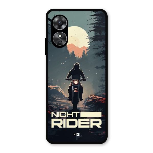 Night Rider Metal Back Case for Oppo A17