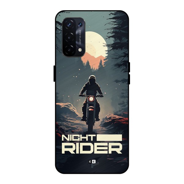 Night Rider Metal Back Case for Oppo A74 5G