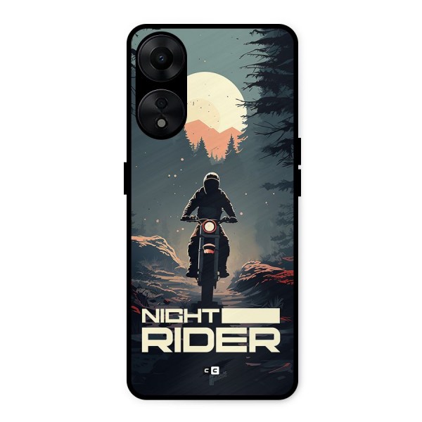 Night Rider Metal Back Case for Oppo A78 5G